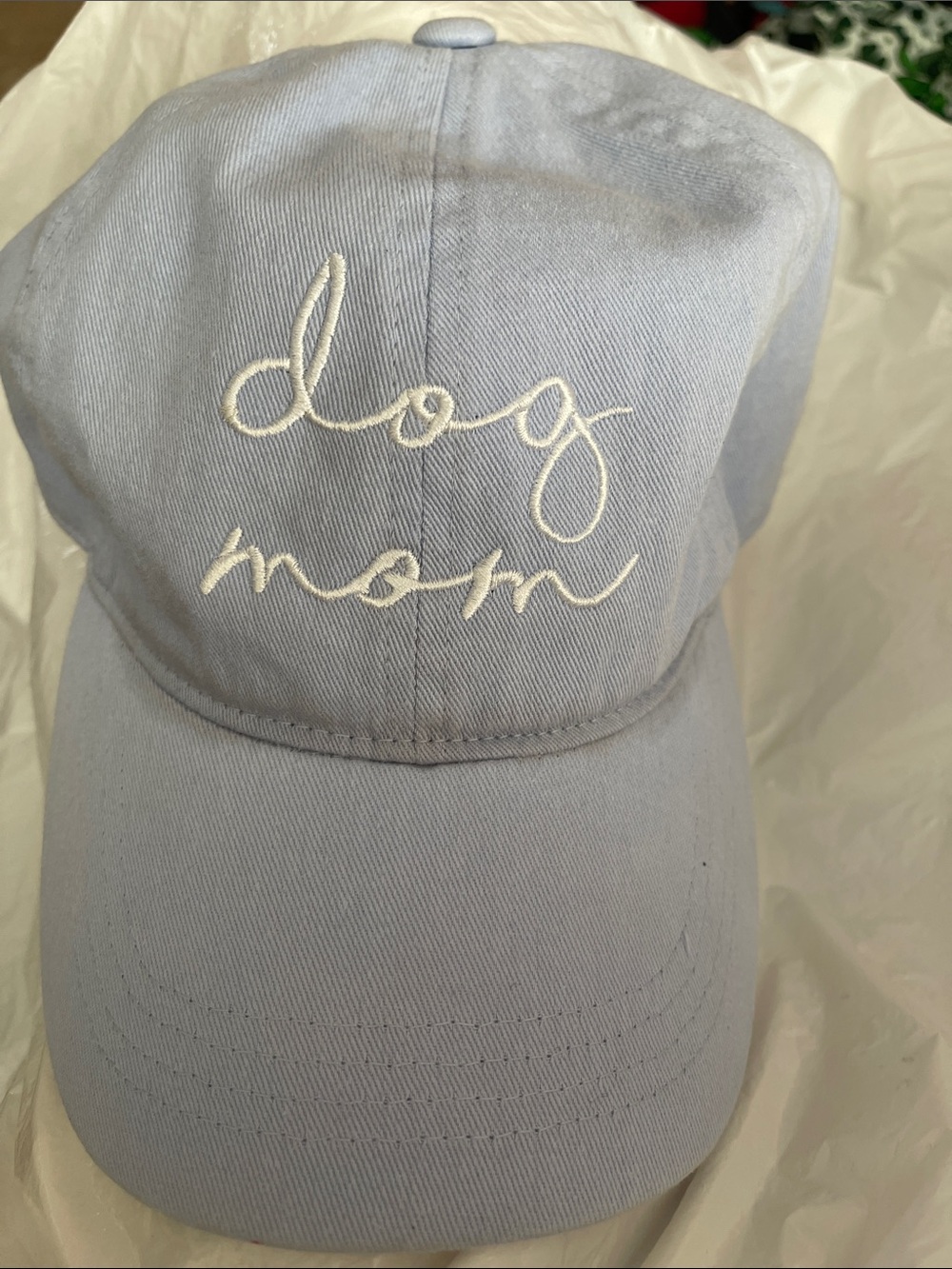 David and Young “dog mom” Blue Hat Baseball Cap Golf Cotton